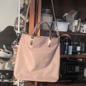 Banana Republic Tan Tote Bag with Structured Handles